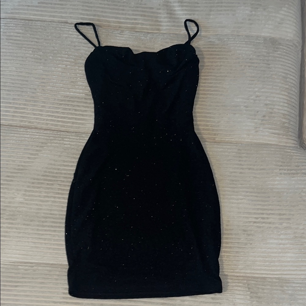 Windsor Black Bodycon Mini Dress Spaghetti Strap